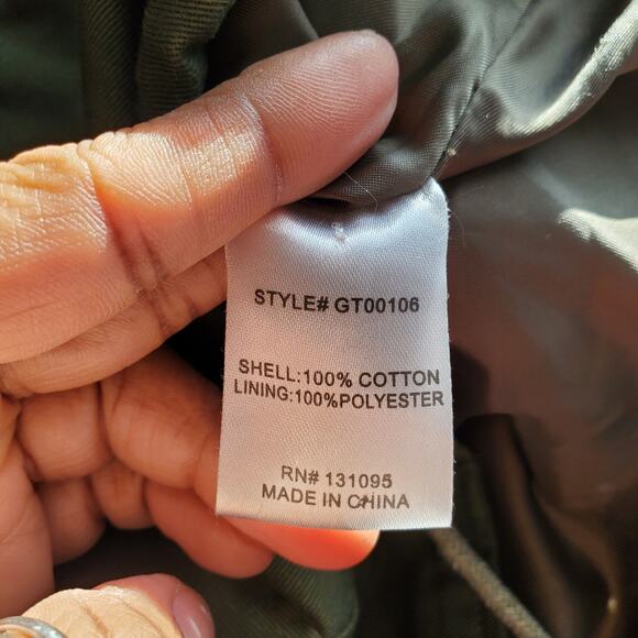 Navie Women's Green Bat Wing Short Canvas Jacket Size S - Picture 9 of 10